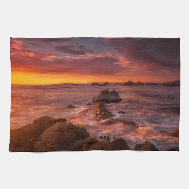 Linge De Cuisine Littoral | Sunset Pacific Grove Carmel California (Horizontal)