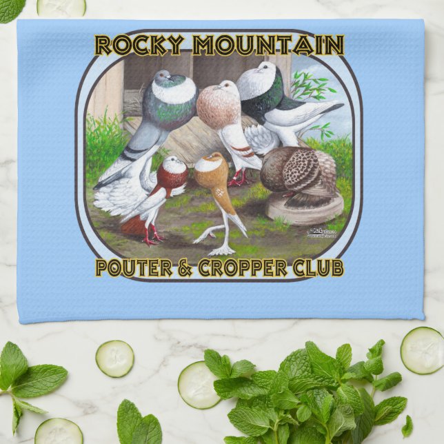 Linge De Cuisine Logo de Rocky Mountain Club (Plié)