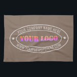 Linge De Cuisine Logo d'entreprise personnalisé Texte Entreprise Se<br><div class="desc">Serviettes de cuisine avec logo d'entreprise personnalisé Timbre d'entreprise - Site Web personnalisé - Texte Promotionnel Cadeau personnalisé - Ajouter votre logo - Image / Nom - Entreprise / Site Web - Information - Redimensionner et déplacer ou ajouter des éléments / du texte avec outil de personnalisation. Choisissez / ajoutez...</div>