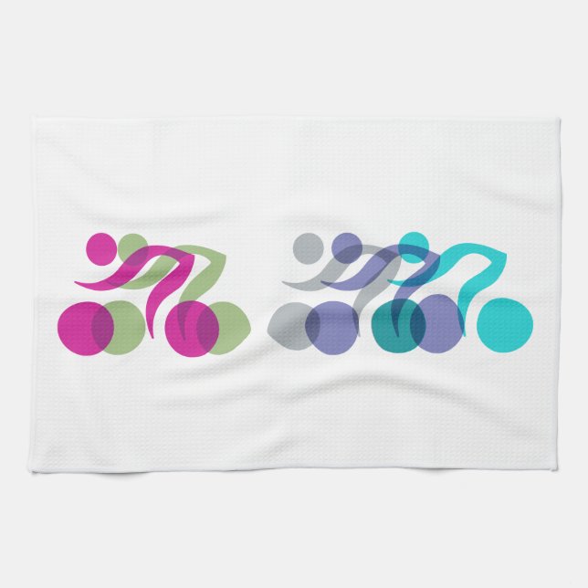 Linge De Cuisine Logo du cool Bikers (Horizontal)