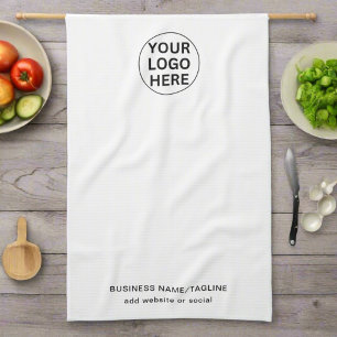 Linge De Cuisine Logo professionnel et texte de marque blanche
