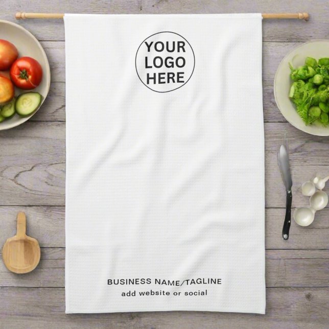 Linge De Cuisine Logo professionnel et texte de marque blanche (Créateur téléchargé)