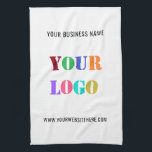 Linge De Cuisine Logo Promotionnel Personnalisé<br><div class="desc">Logo personnalisé et texte promotionnel Professionnel personnalisé - Ajoutez votre logo / image et texte / information - Redimensionnez et déplacez les éléments avec l'outil de personnalisation. Choisissez / ajoutez votre couleur arrière - plan préférée !</div>