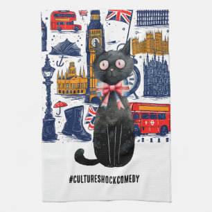 Linge De Cuisine Londres Big Ben Double Deck Bus Westminster Touris