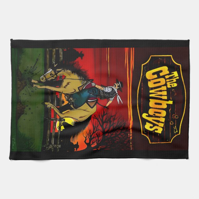 Linge De Cuisine "Los Gauchos" Dessous de verre de grès/"Les Cowboy (Horizontal)