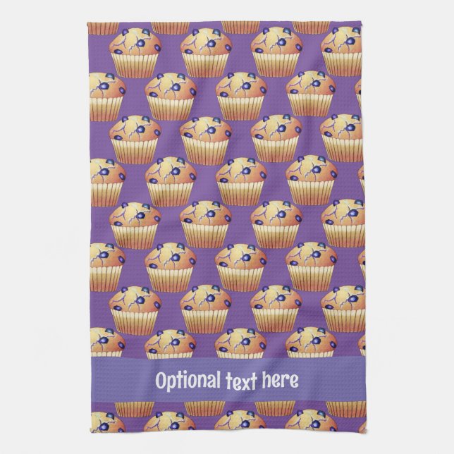 Linge De Cuisine Lot de muffins à saveur de bleuets avec son propre (Vertical)