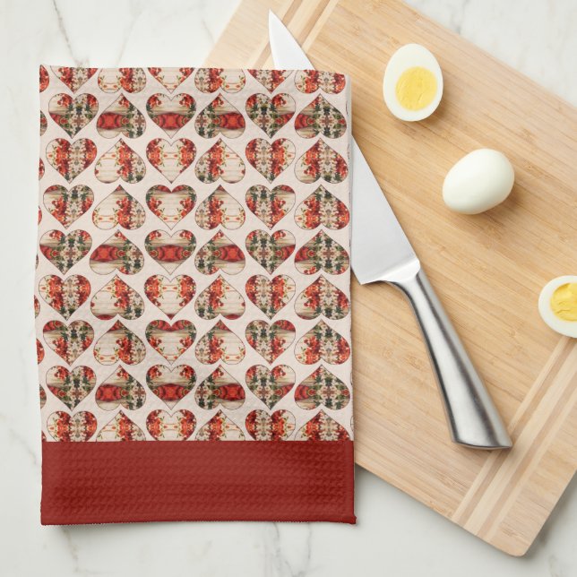 Linge De Cuisine Louise Hearts (Quart Plié)