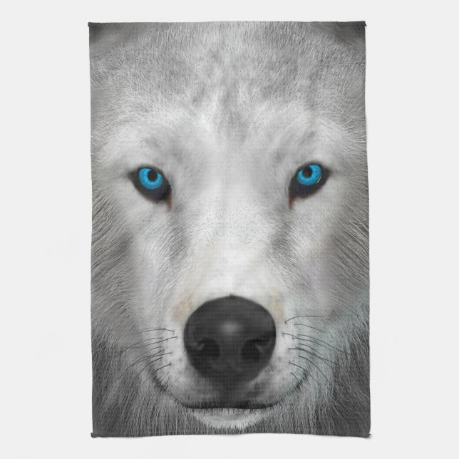 Linge De Cuisine Loup Arctique (Vertical)