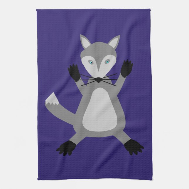 Linge De Cuisine Loup d'Halloween mignon (Vertical)
