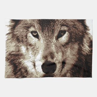 Linge De Cuisine Loup gris