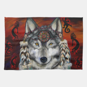 LINGE DE CUISINE LOUP GRIS