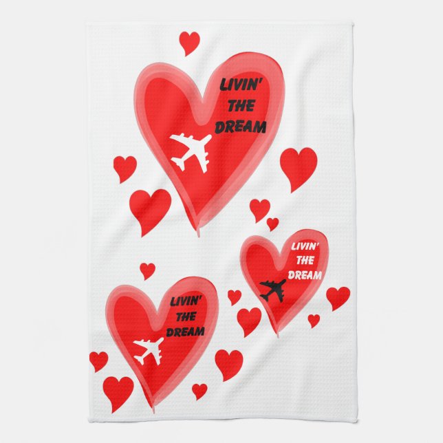Linge De Cuisine Lovin' Livin' the Dream ! (Vertical)