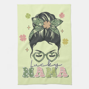 Linge De Cuisine Lucky Mama - Messy Bun - Clover St. Patrick