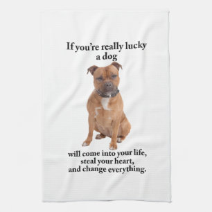 Linge De Cuisine Lucky Staffie