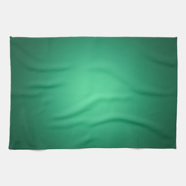 Linge De Cuisine Lumière blanche sur vert (Horizontal)