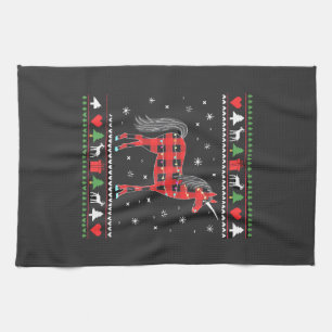 Linge De Cuisine Lumières de sapin de Noël Licorne Décoration Swea 