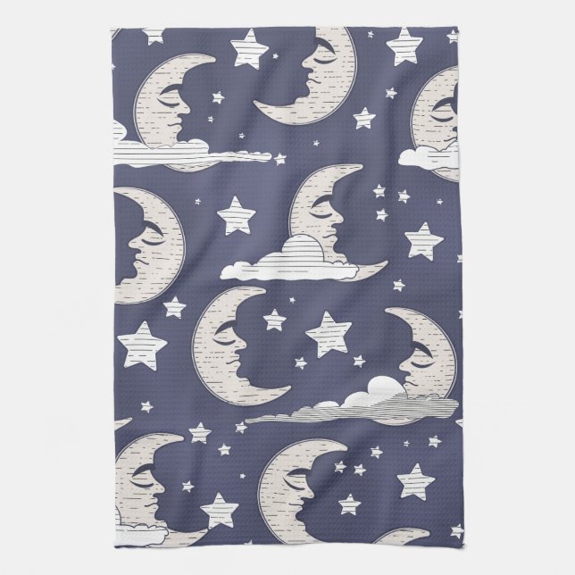Linge De Cuisine Lune (Vertical)