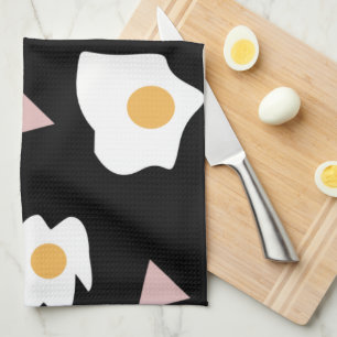 Linge De Cuisine Lune de dîner d'œuf motif confettis 