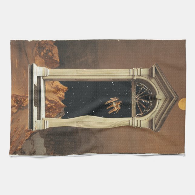 Linge De Cuisine Lune sur Mars coloniale (Horizontal)