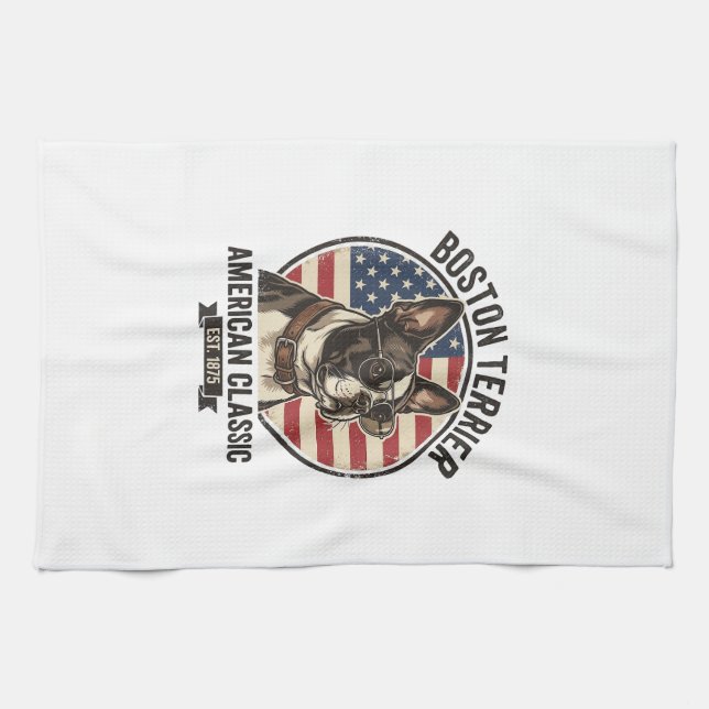 Linge De Cuisine Lunettes de soleil drapeau américain classique de  (Horizontal)