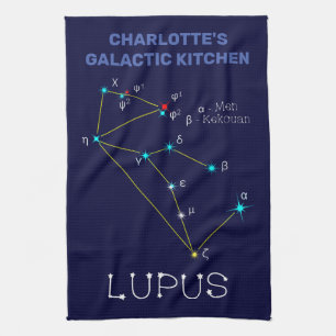 Linge De Cuisine Lupus de constellation de l'hémisphère sud