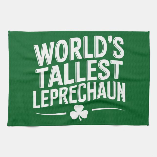 Linge De Cuisine Lutin de la Saint-Patrick le plus grand du monde (Horizontal)