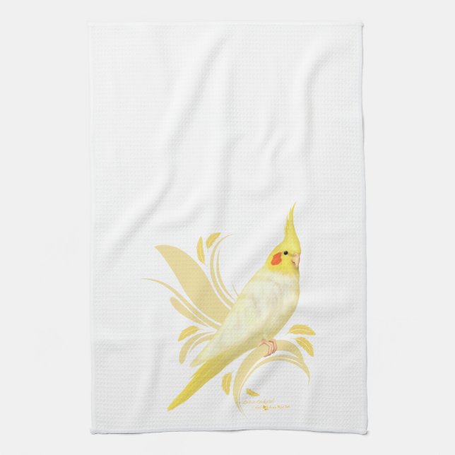 Linge De Cuisine Lutino Cockatiel (Vertical)