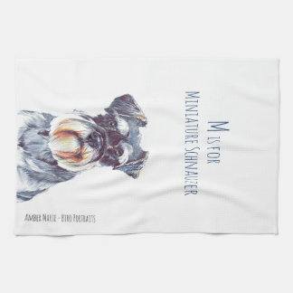 Linge De Cuisine M est pour le Schnauzer miniature