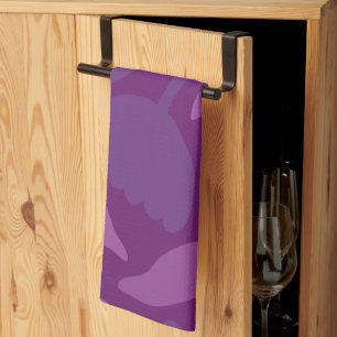 Linge De Cuisine Ma Princesse Aime Le Violet Joyeux Fleurs Énormes