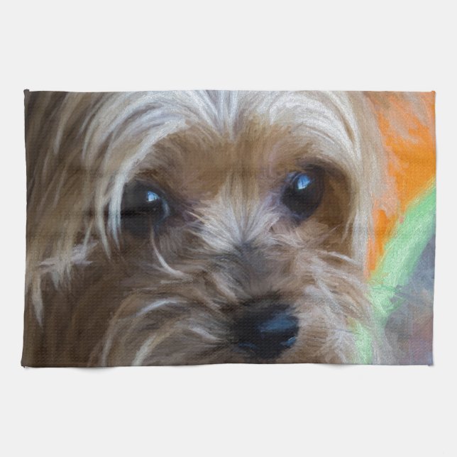 Linge De Cuisine Madame Yorkshire Terrier (Horizontal)