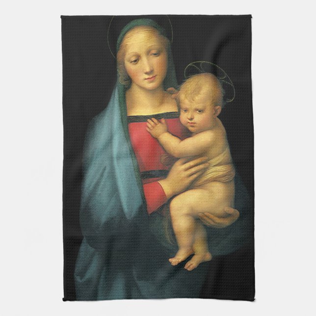 Linge De Cuisine Madonna And Child, Madonna del Granduca par Raphae (Vertical)
