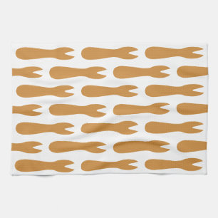 Linge De Cuisine Magasin de Fish & Chips Fourchette en Bois