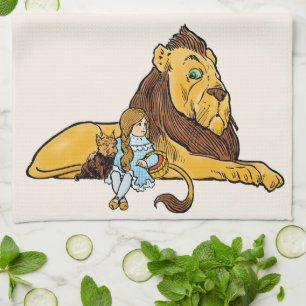 Linge De Cuisine Mage de l'âge d'Oz, Dorothy et Toto avec Lion