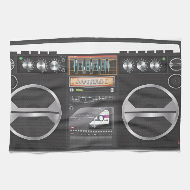 Linge De Cuisine Magnétophone à cassettes boombox (Horizontal)