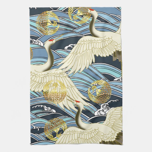 Linge De Cuisine magnifique design motif japonais (Vertical)