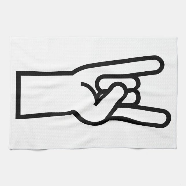 Linge De Cuisine Main de rock (Horizontal)