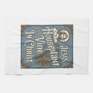 Linge De Cuisine Maison de Jésus Plante grimpante Dans le Christ Jé