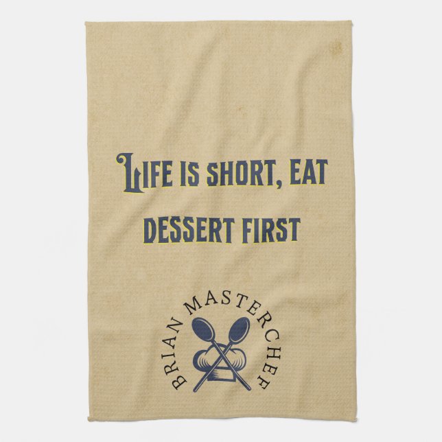 Linge De Cuisine Maison de maître rustique personnalisée Masterchef (Vertical)