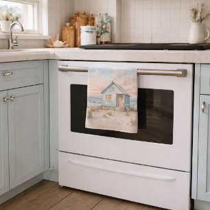 Linge De Cuisine Maison de plage de cottage côtier cosy aquarelle