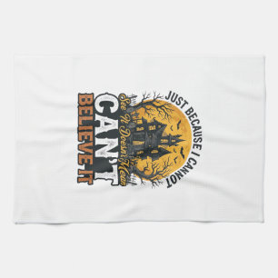 Linge De Cuisine Maison Hantée Halloween Incroyable Vintage