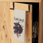 Linge De Cuisine Maison Targaryen - Feu et Sang<br><div class="desc">Jeu de Trones | Graphique pour House Targaryen,  avec trois dragons et une épée,  avec la devise "Feu & Sang".</div>