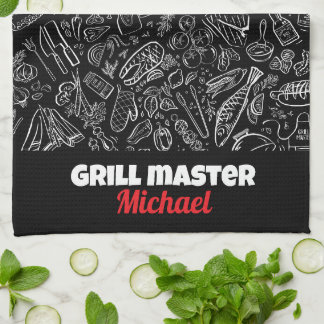 Linge De Cuisine Maître du grill amateur de barbecue hommes papa ma