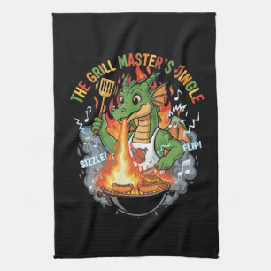 Linge De Cuisine Maître du Grill du Dragon Drôle Barbecue & Gril De