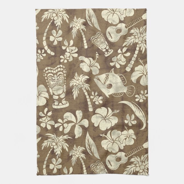 Linge De Cuisine Makapuu Beach Hawaiian Batik Kitchen Towne (Vertical)