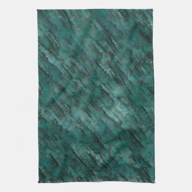 Linge De Cuisine Mal fait maçonnerie cyan (Vertical)