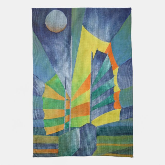 Linge De Cuisine Malade Par La Lumière De La Lune D'Argent (Vertical)