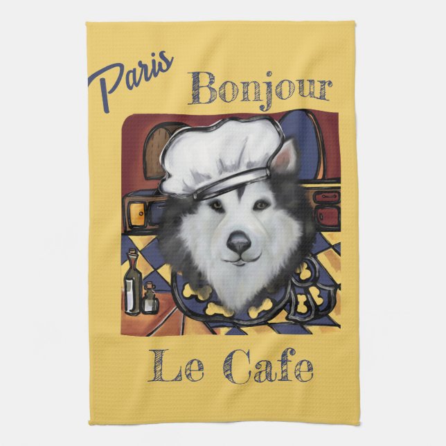 Linge De Cuisine Malamute d'Alaska (Vertical)