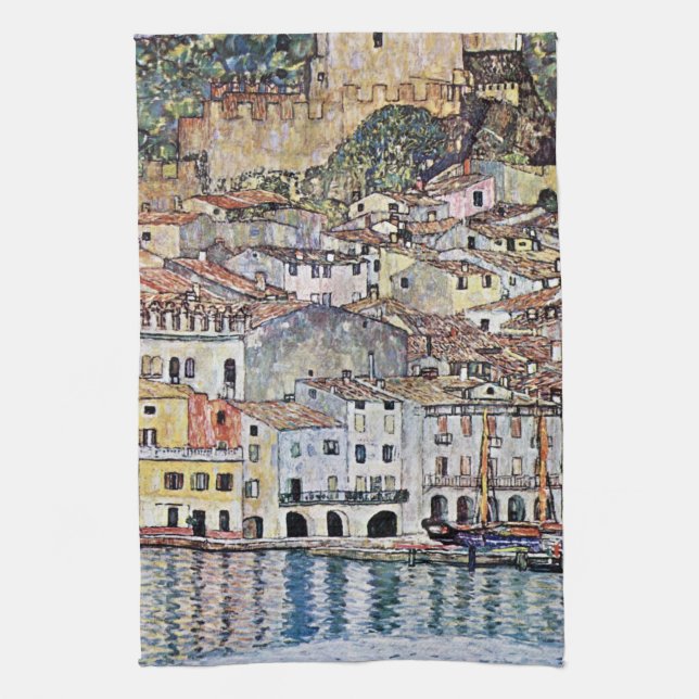 Linge De Cuisine Malcesine au lac de Garde, Gustav Klimt (Vertical)
