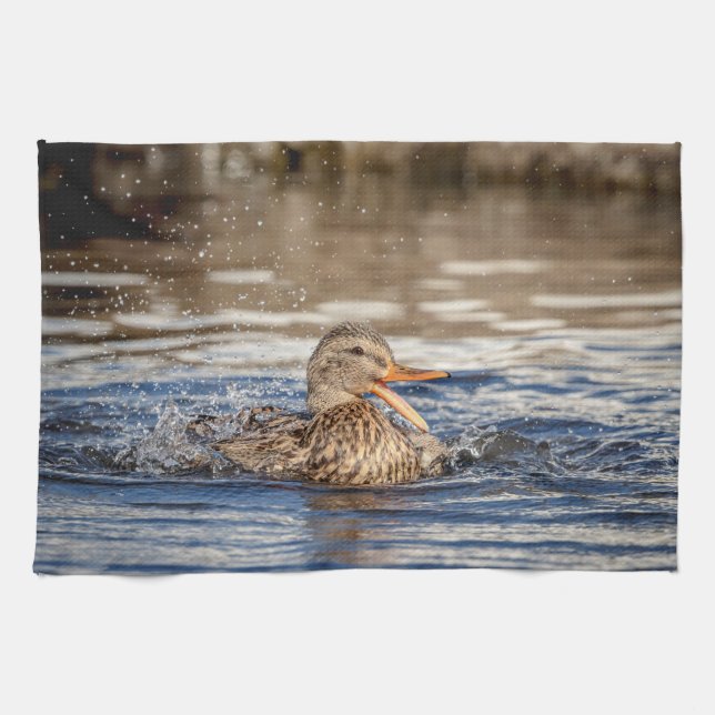 Linge De Cuisine Mallard Duck à Downing Park (Horizontal)