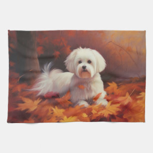 Linge De Cuisine Maltais en automne Feuilles automne Inspiration